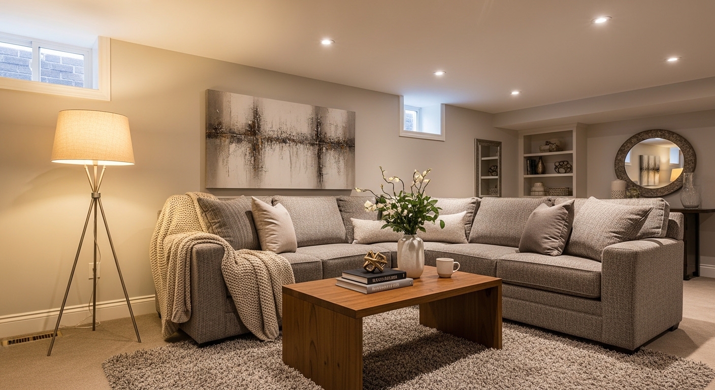 The Basement Lighting Plan That Made It Feel Like a Real Room