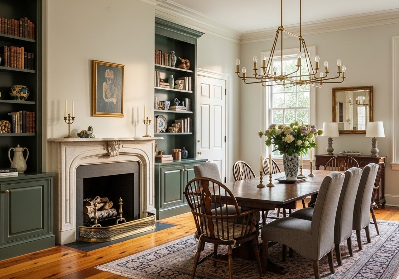 Adding Built-Ins to a Historic Dining Room