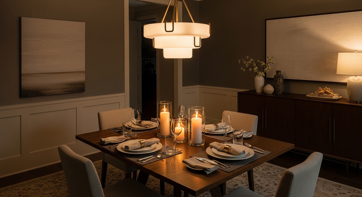 Dining Room Lighting: From Builder to Beautiful for $120