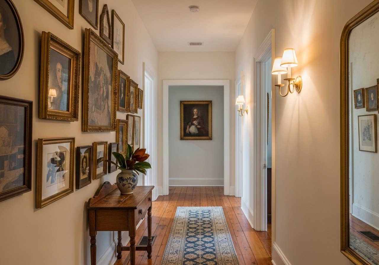 Getting Sconce Placement Right in a Narrow Hallway