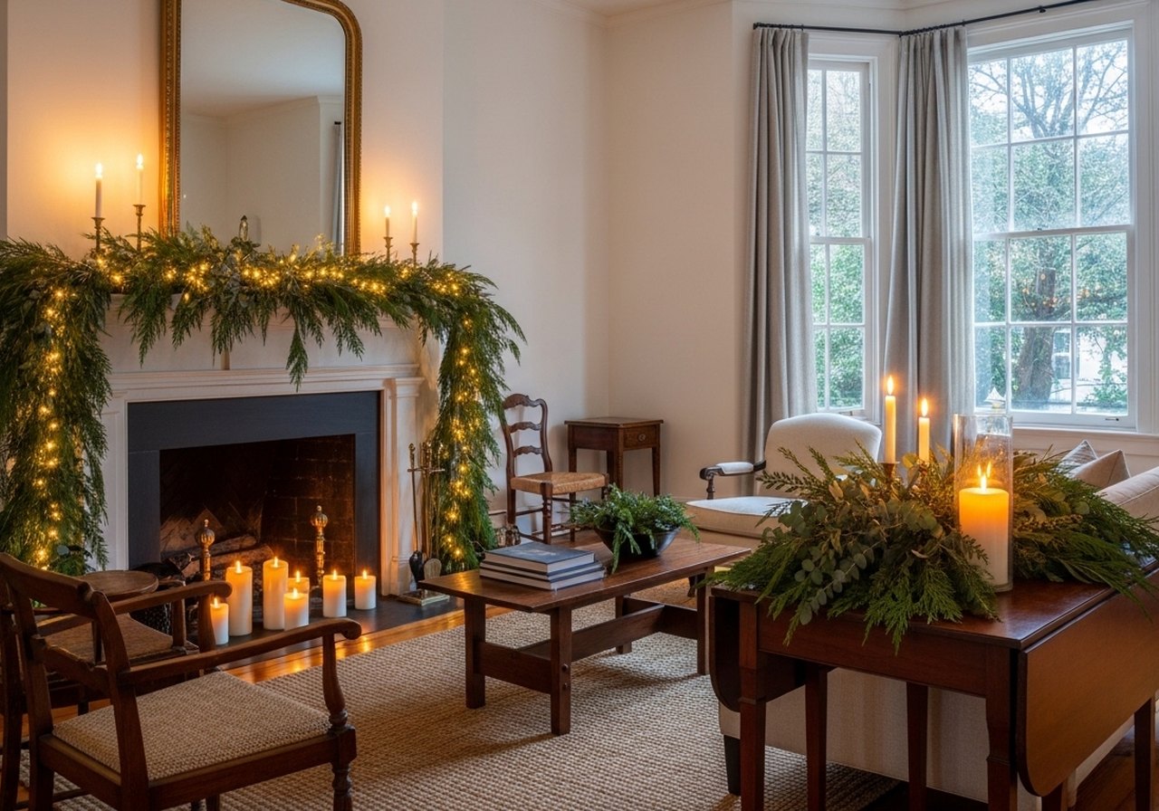 How We Decorate a Historic Home for Christmas Without Overdoing It