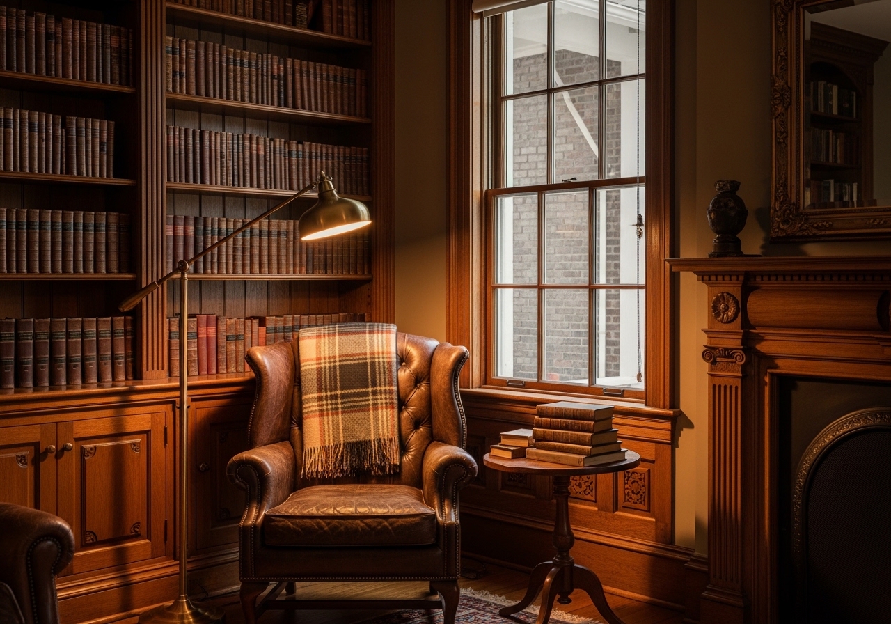 How We Created a Reading Nook in Our Library Room