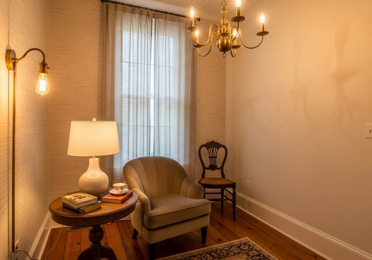 How to Layer Light in a Small Historic Room