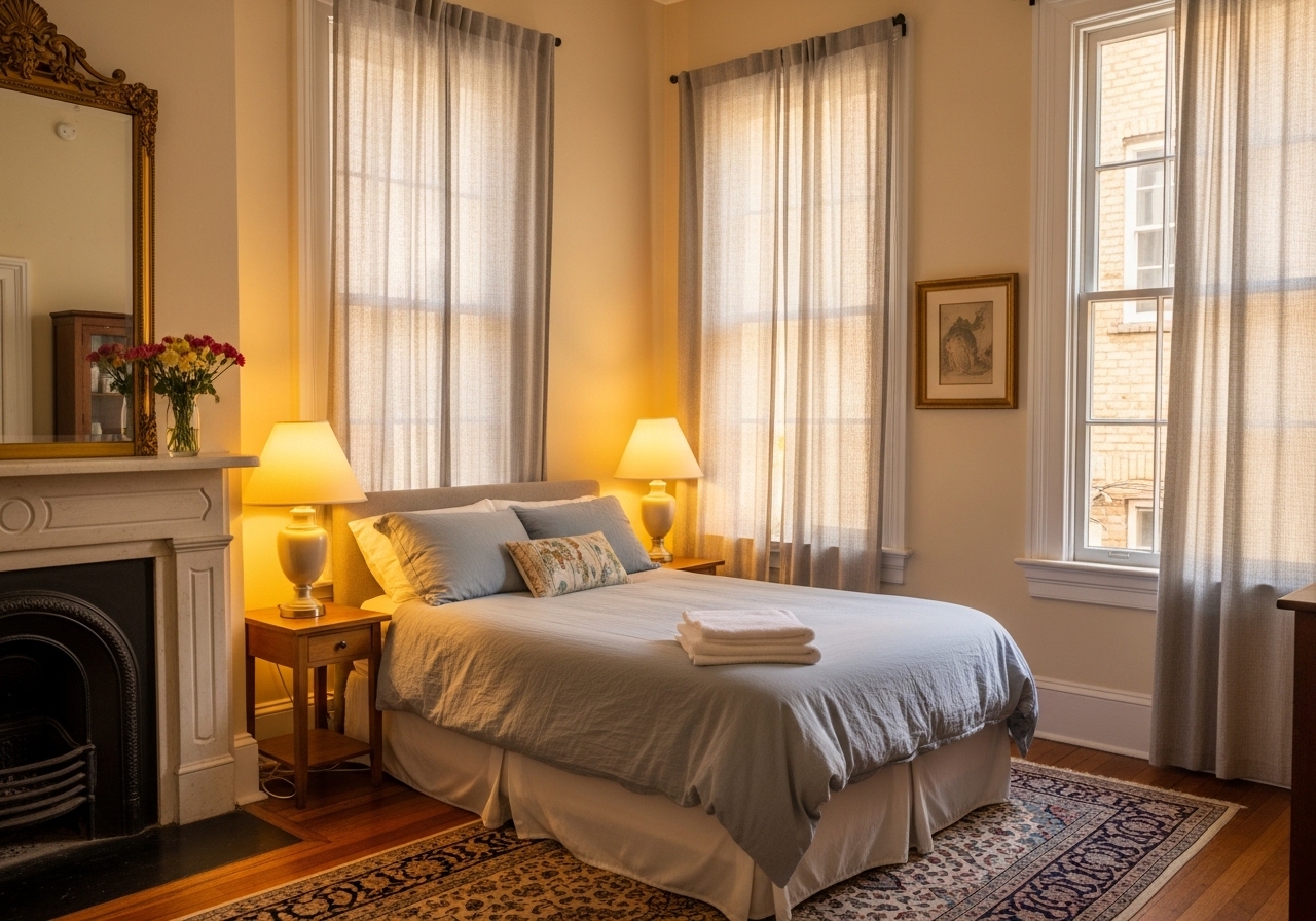 Lighting a Small Historic Bedroom Without Making It Feel Smaller